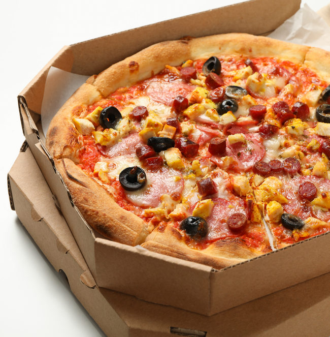Opakowania kartonowe do branży spożywczej - pyszna pizza